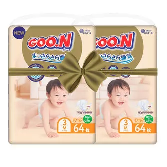 Подгузники GOO.N Premium Soft для детей (размер 3(M), 7-12 kg, 128 шт)