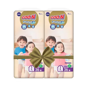 Трусики-подгузники GOO.N Premium Soft для детей (размер 5(XL), 12-17 kg, 72 шт)