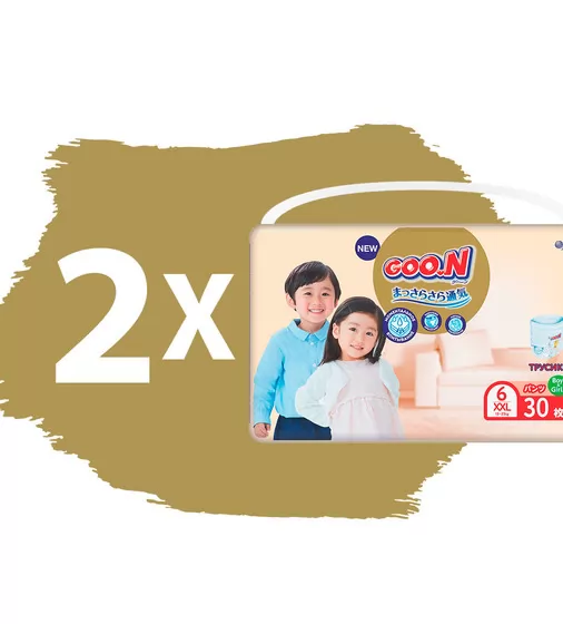 Трусики-подгузники GOO.N Premium Soft для детей (размер 6(XXL), 15-25 kg, 60 шт) - 863230-2_2.jpg - № 2