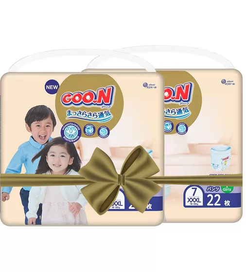 Трусики-подгузники GOO.N Premium Soft для детей (размер 7(3XL), 18-30 kg, 44 шт) - 863231-2_1.jpg - № 1