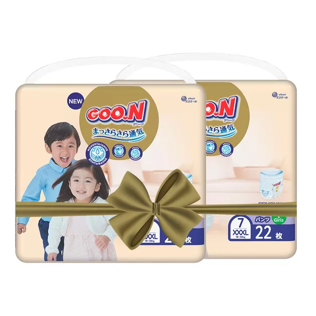 Трусики-подгузники GOO.N Premium Soft для детей (размер 7(3XL), 18-30 kg, 44 шт)