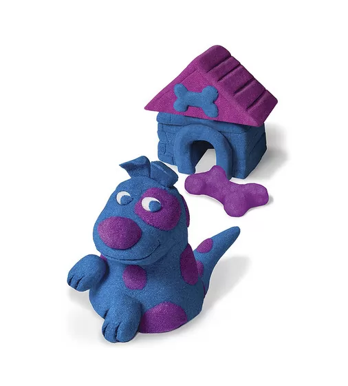 Песок Для Детского Творчества - Kinetic Sand Build голубой и фиолетовый - 71428BP_2.jpg - № 2