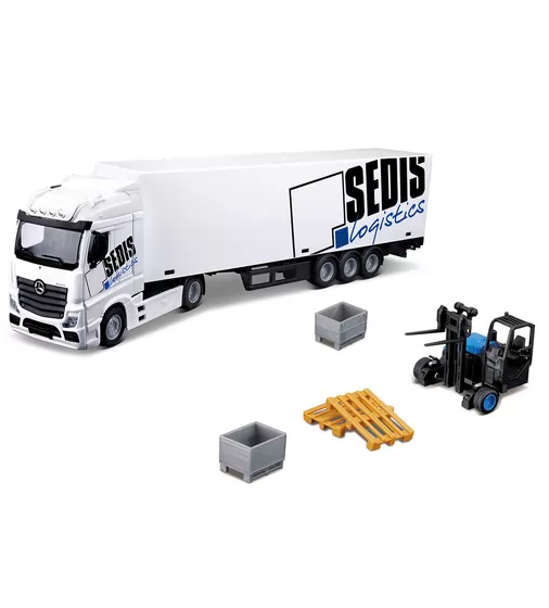 Игровой набор – Фура Mercedes-Benz Actros c погрузчиком - 18-31471_1.jpg - № 1