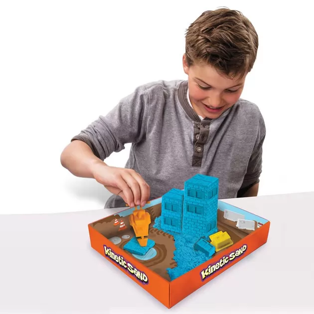 Набор Песка Для Творчества - Kinetic Sand Construction Zone (Голубой)