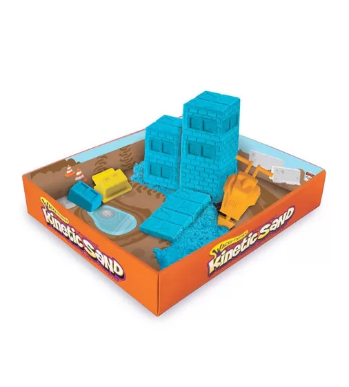 Набор Песка Для Творчества - Kinetic Sand Construction Zone (Голубой) - 71417-2_2.jpg - № 2