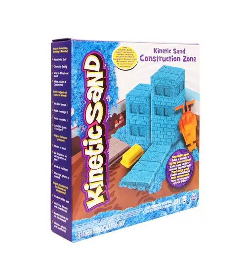 Набор Песка Для Творчества - Kinetic Sand Construction Zone (Голубой) - 71417-2_1.jpg - № 1