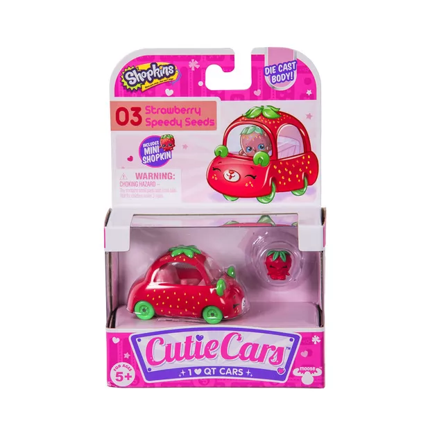 Мини-машинка SHOPKINS CUTIE CARS S1 - БЫСТРАЯ КЛУБНИКА
