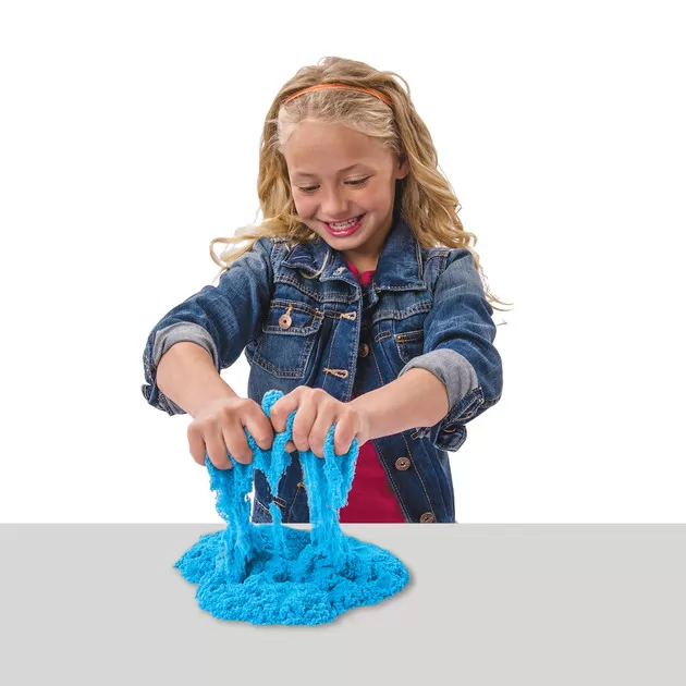 Песок Для Детского Творчества - Kinetic Sand Neon  (Голубой)