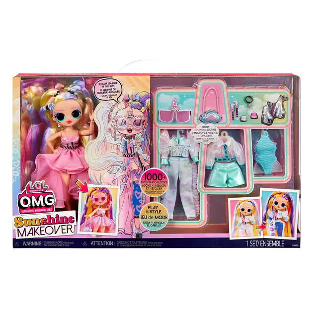 Игровой набор с куклой L.O.L. Surprise! серии O.M.G. Sunshine Makeover" – Большой сюрприз"