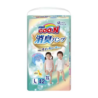 Трусики-подгузники GOO.N серии AROMAGIC DEO PANTS для детей (L, 9-14 кг)