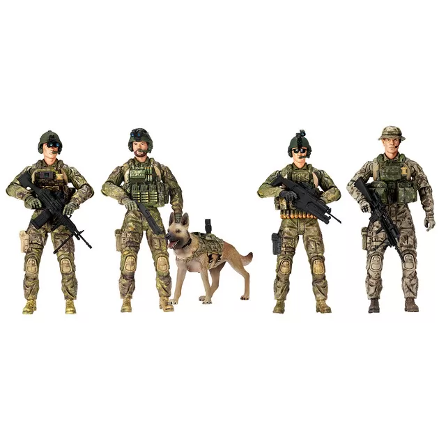 Игровой набор фигурок солдат ELITE FORCE — РЕЙНДЖЕРЫ (5 фигурок, аксесс.)