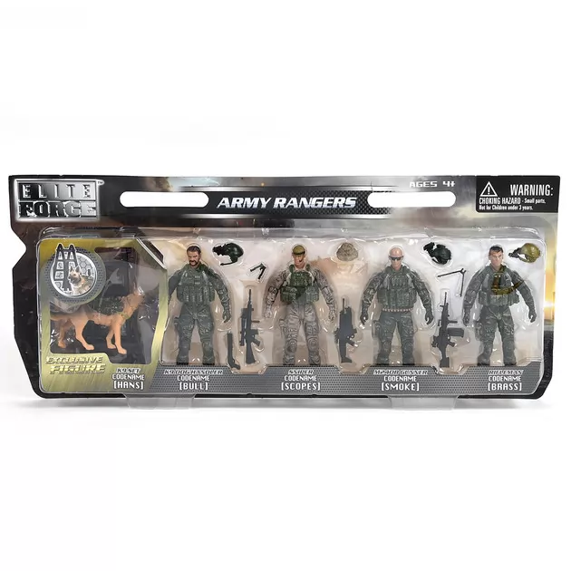 Игровой набор фигурок солдат ELITE FORCE — РЕЙНДЖЕРЫ (5 фигурок, аксесс.)
