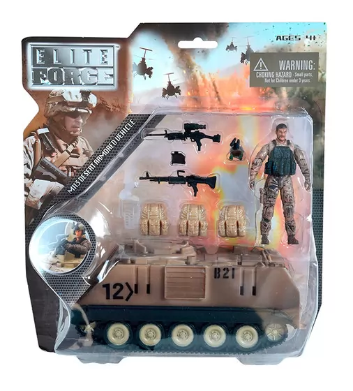 Игровой набор ELITE FORCE —БРОНЕТРАНСПОРТЕР M113 (БТР, фигурка, аксесс.) - 101857_1.jpg - № 1