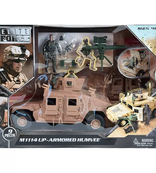Игровой набор ELITE FORCE — БРОНЕАВТОМОБИЛЬ HUMVEE M1114 (машина, фигурка, аксесс.) - 101863_1.jpg - № 1
