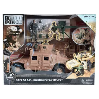 Игровой набор ELITE FORCE — БРОНЕАВТОМОБИЛЬ HUMVEE M1114 (машина, фигурка, аксесс.)