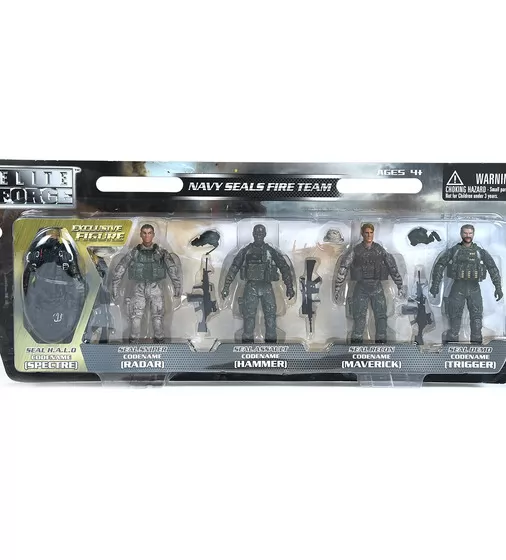 Игровой набор фигурок солдат ELITE FORCE  — МОРСКИЕ КОТИКИ (5 фигурок, аксесс.) - 101837_1.jpg - № 1