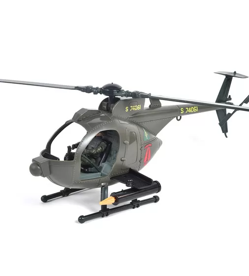 Игровой набор ELITE FORCE —МНОГОФУНКЦИОНАЛЬНЫЙ ВЕРТОЛЕТ MH-6  (вертолет, мотоцикл, фигурки, аксесс.) - 101860_4.jpg - № 4