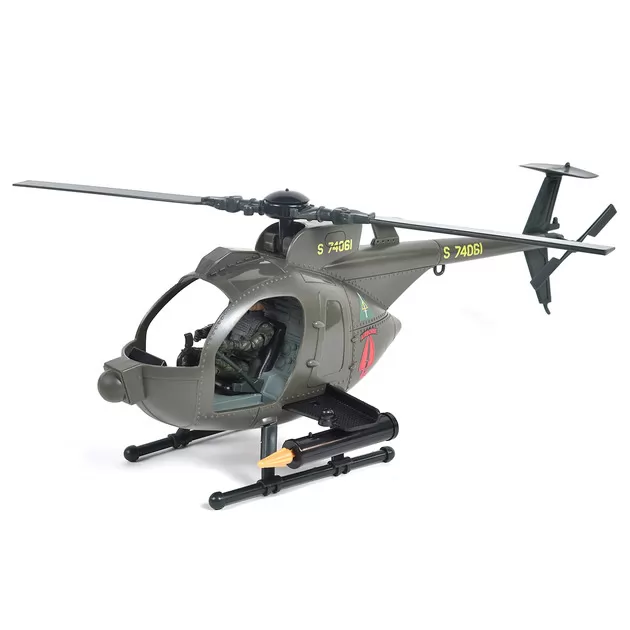 Игровой набор ELITE FORCE —МНОГОФУНКЦИОНАЛЬНЫЙ ВЕРТОЛЕТ MH-6  (вертолет, мотоцикл, фигурки, аксесс.)