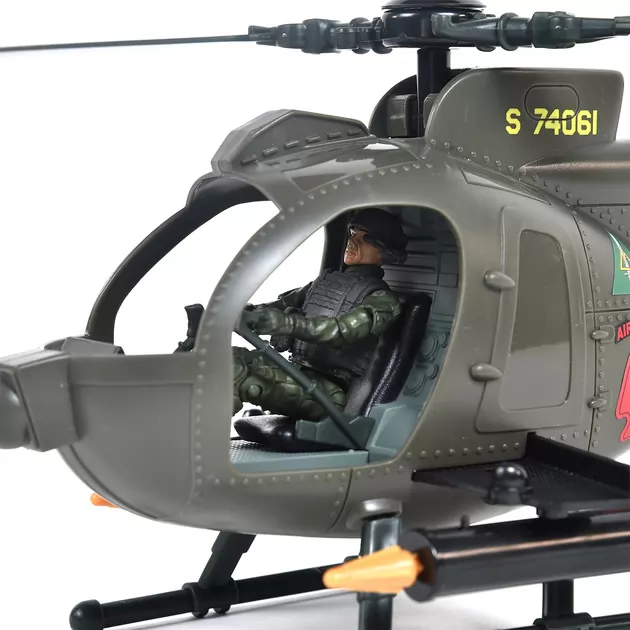 Игровой набор ELITE FORCE —МНОГОФУНКЦИОНАЛЬНЫЙ ВЕРТОЛЕТ MH-6  (вертолет, мотоцикл, фигурки, аксесс.)