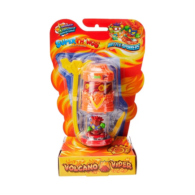 Игровой набор SUPERTHINGS серии «Rivals of Kaboom» – БОЕВОЙ СПИННЕР ВУЛКАНИЧЕСКАЯ ЗМЕЯ