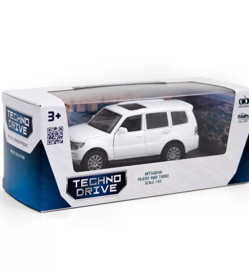 Автомодель - MITSUBISHI PAJERO 4WD TURBO (белый) - 250283_12.jpg - № 12