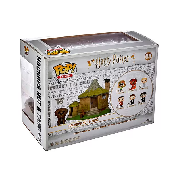 Набор игровых фигурок Funko Pop! Town серии Гарри Поттер" – Хижина Хагрида и пес Клык"