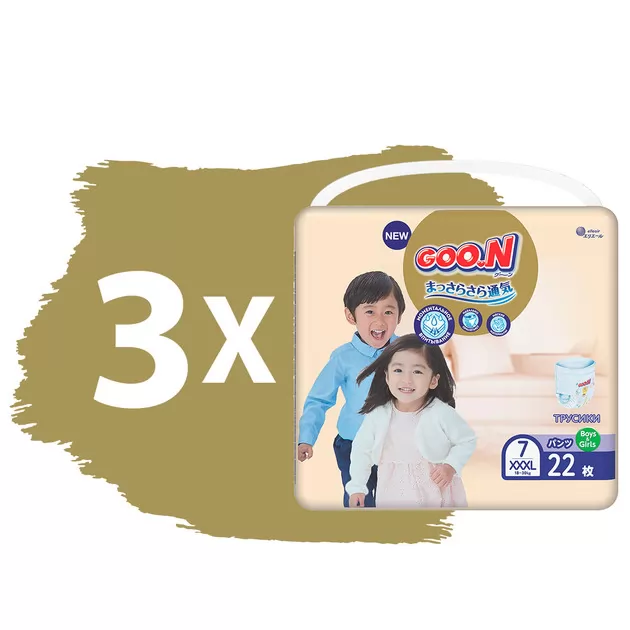 Трусики-подгузники GOO.N Premium Soft для детей (размер 7(3XL), 18-30 kg, 66 шт)