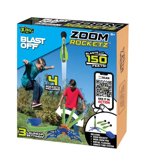 Игрушечный пускатель с ракетами - Zoom Rocketz (пускатель, 3 ракеты) - ZB523_5.jpg - № 5