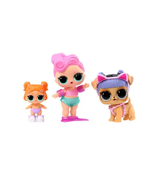 Набор игровых фигурок L.O.L. Surprise! серии OPP Tot + Pet + Lil Sis" - Вейвс, Канзас К9, Лил Битс" - 987864_3.jpg - № 3
