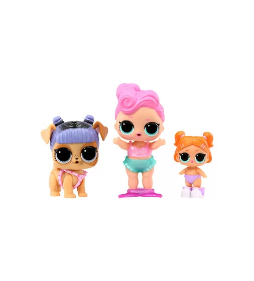 Набор игровых фигурок L.O.L. Surprise! серии OPP Tot + Pet + Lil Sis" - Вейвс, Канзас К9, Лил Битс" - 987864_2.jpg - № 2
