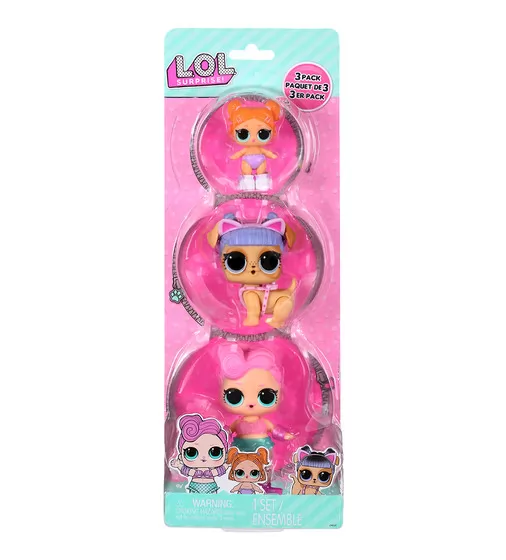 Набор игровых фигурок L.O.L. Surprise! серии OPP Tot + Pet + Lil Sis" - Вейвс, Канзас К9, Лил Битс" - 987864_1.jpg - № 1