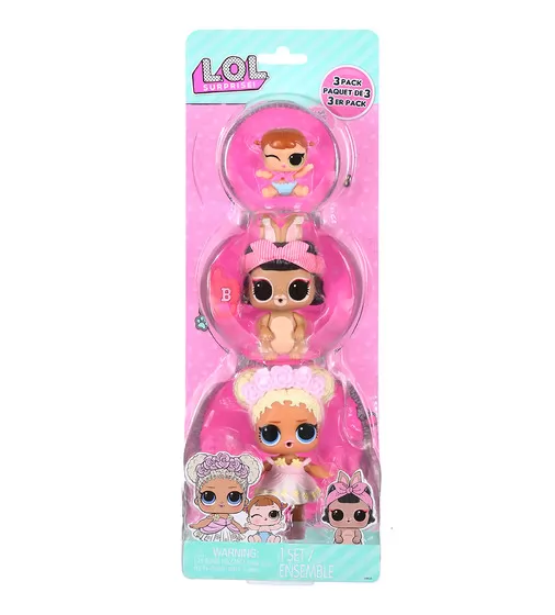 Набор игровых фигурок L.O.L. Surprise! серии OPP Tot + Pet + Lil Sis" - Флаувер Чайлд, Шорт Стоп Хо" - 987871_1.jpg - № 1