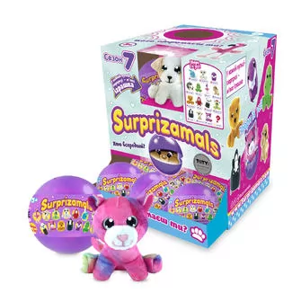 Мягкая Игрушка-Сюрприз В Шаре Surprizamals S7 (15 Видов В Ассорт., В Дисплее С Окошком)