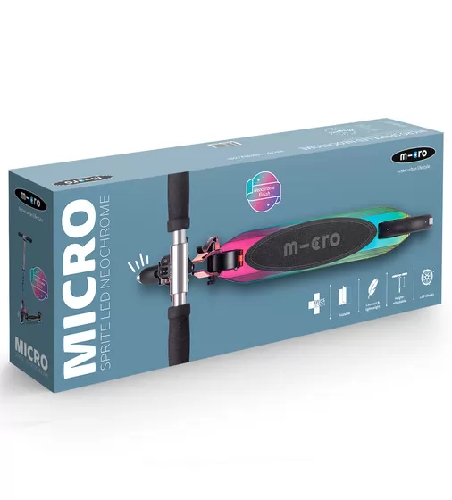 Самокат Micro серии Sprite LED" – Неохром" - SA0237_11.jpg - № 11