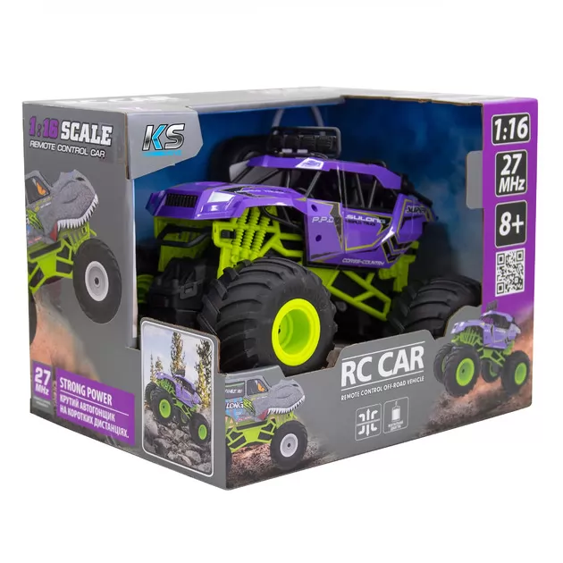 Автомобиль Bigfoot Off-road на р/у – Violet (1:16, 27 МГц (MHz))