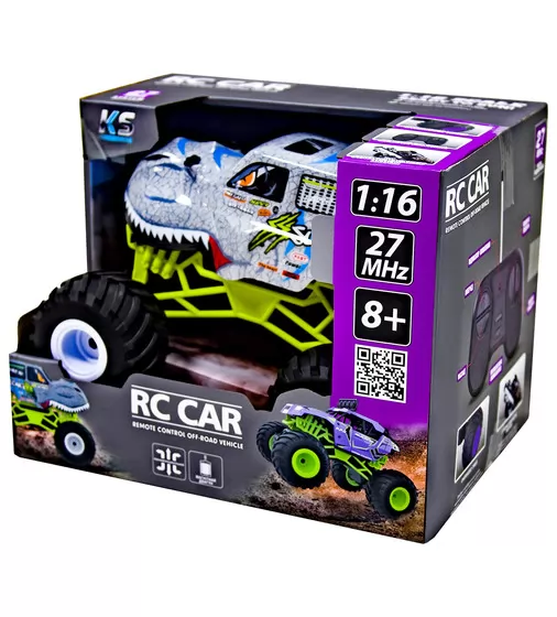 Автомобиль Bigfoot на р/у – Dinosaur (1:16, 27 МГц (MHz)) - SL-360RHGR_10.jpg - № 10