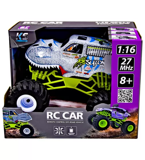 Автомобиль Bigfoot на р/у – Dinosaur (1:16, 27 МГц (MHz)) - SL-360RHGR_11.jpg - № 11