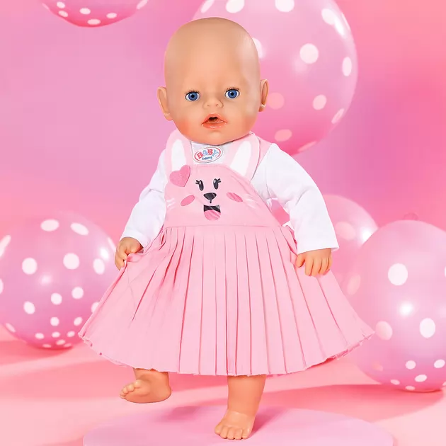 Одежда для куклы BABY BORN - Платье с зайкой