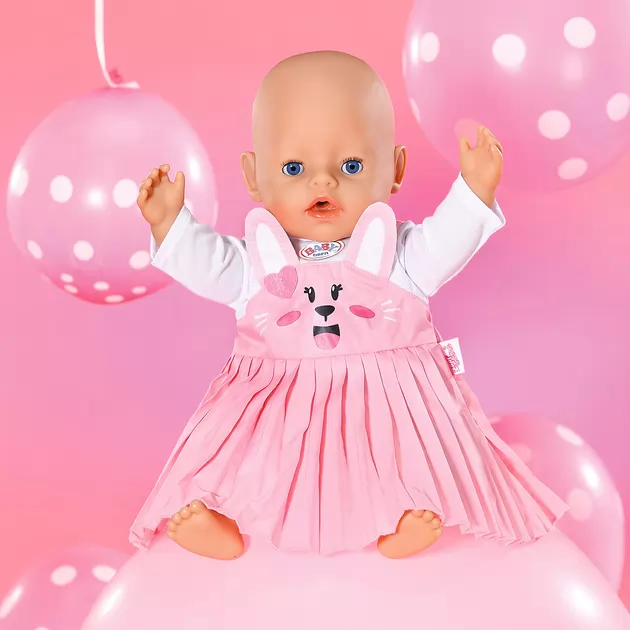 Одежда для куклы BABY BORN - Платье с зайкой