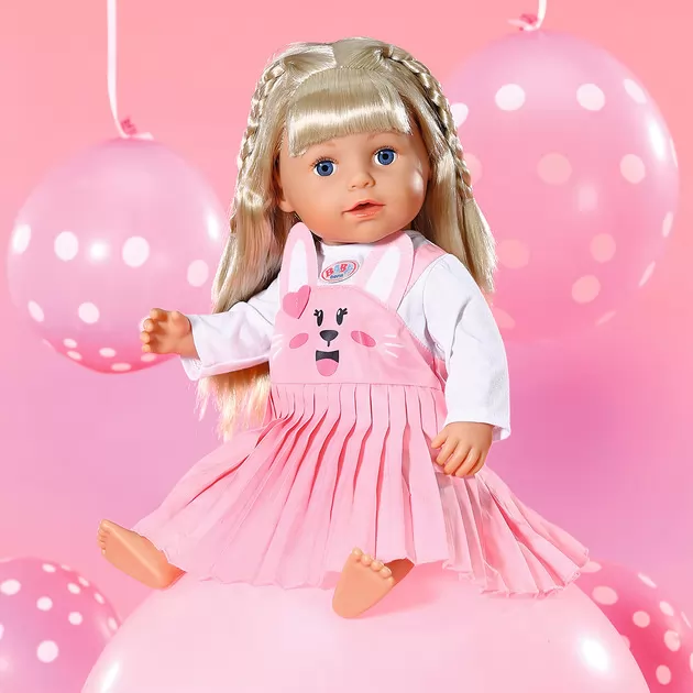 Одежда для куклы BABY BORN - Платье с зайкой