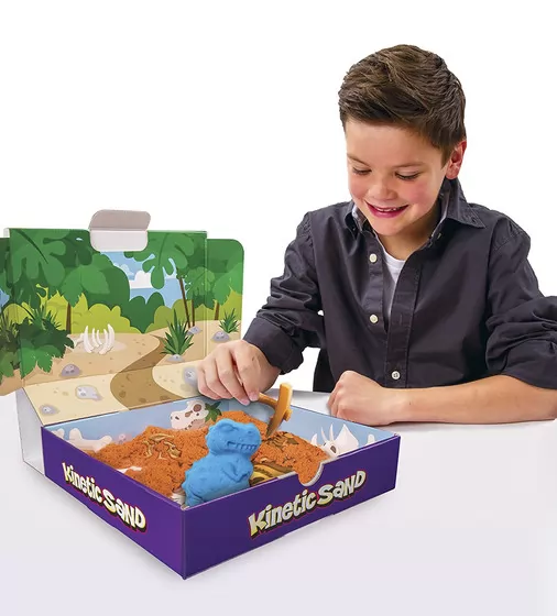 Набор Песка Для Творчества - Kinetic Sand Dino (Голубой , Коричневый) - 71415Dn_4.jpg - № 4