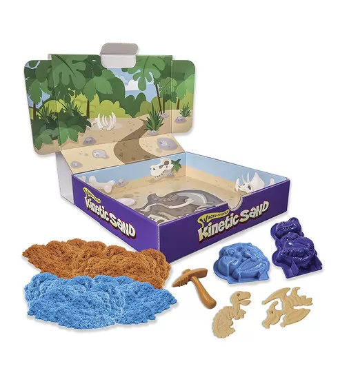 Набор Песка Для Творчества - Kinetic Sand Dino (Голубой , Коричневый) - 71415Dn_2.jpg - № 2