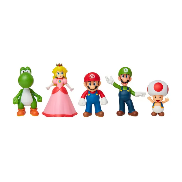 Набор эксклюзивных игровых фигурок SUPER MARIO - Марио и друзья 6 cm