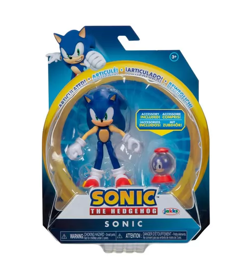 Игровая фигурка с артикуляцией SONIC THE HEDGEHOG - Модерн Соник 10 cm - 41678i-GEN_1.jpg - № 1