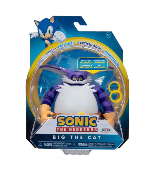 Игровая фигурка с артикуляцией SONIC THE HEDGEHOG - Модерн Кот Биг 10 cm - 41680i-GEN_1.jpg - № 1