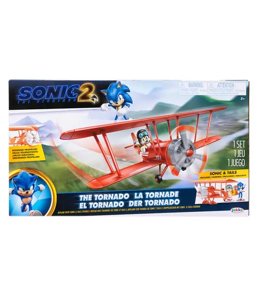 Игровой набор с фигурками SONIC THE HEDGEHOG 2 - Соник и Тэйлз на биплане - 412674_1.jpg - № 1