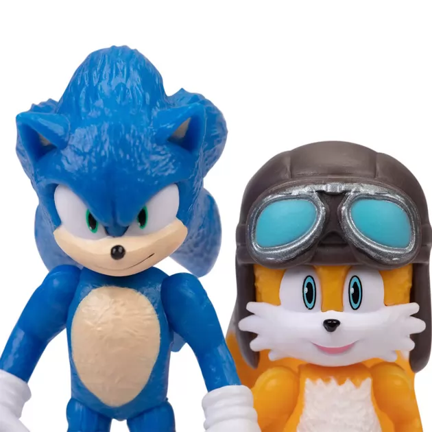 Игровой набор с фигурками SONIC THE HEDGEHOG 2 - Соник и Тэйлз на биплане