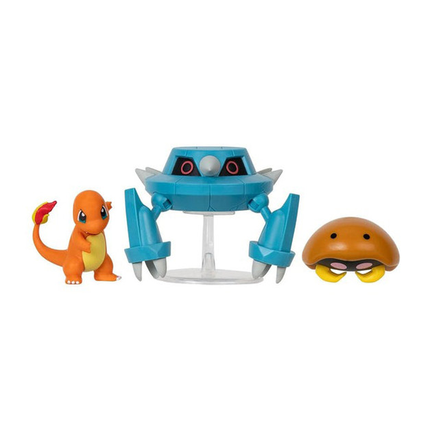 Набор игровых фигурок Pokemon W17 - Кабуто, Чармандер, Метанг