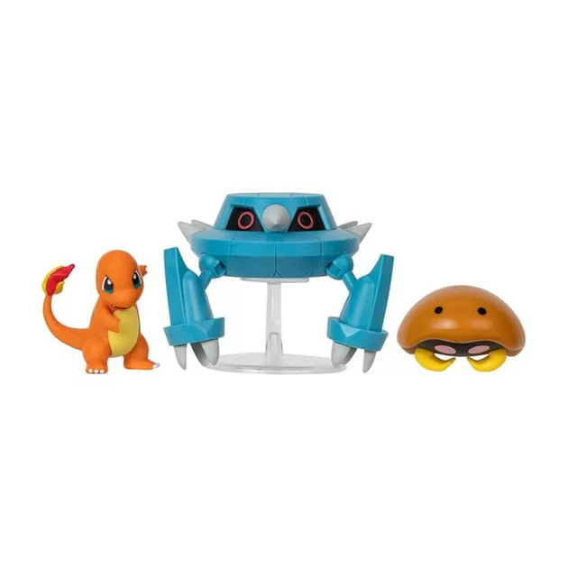 Набор игровых фигурок Pokemon W17 - Кабуто, Чармандер, Метанг
