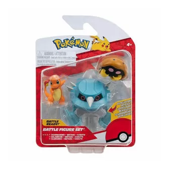 Набор игровых фигурок Pokemon W17 - Кабуто, Чармандер, Метанг